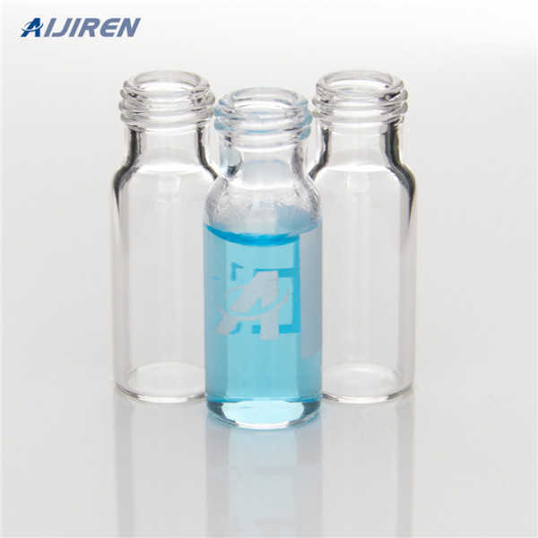 glass HPLC Vials & Caps with label for hplc system